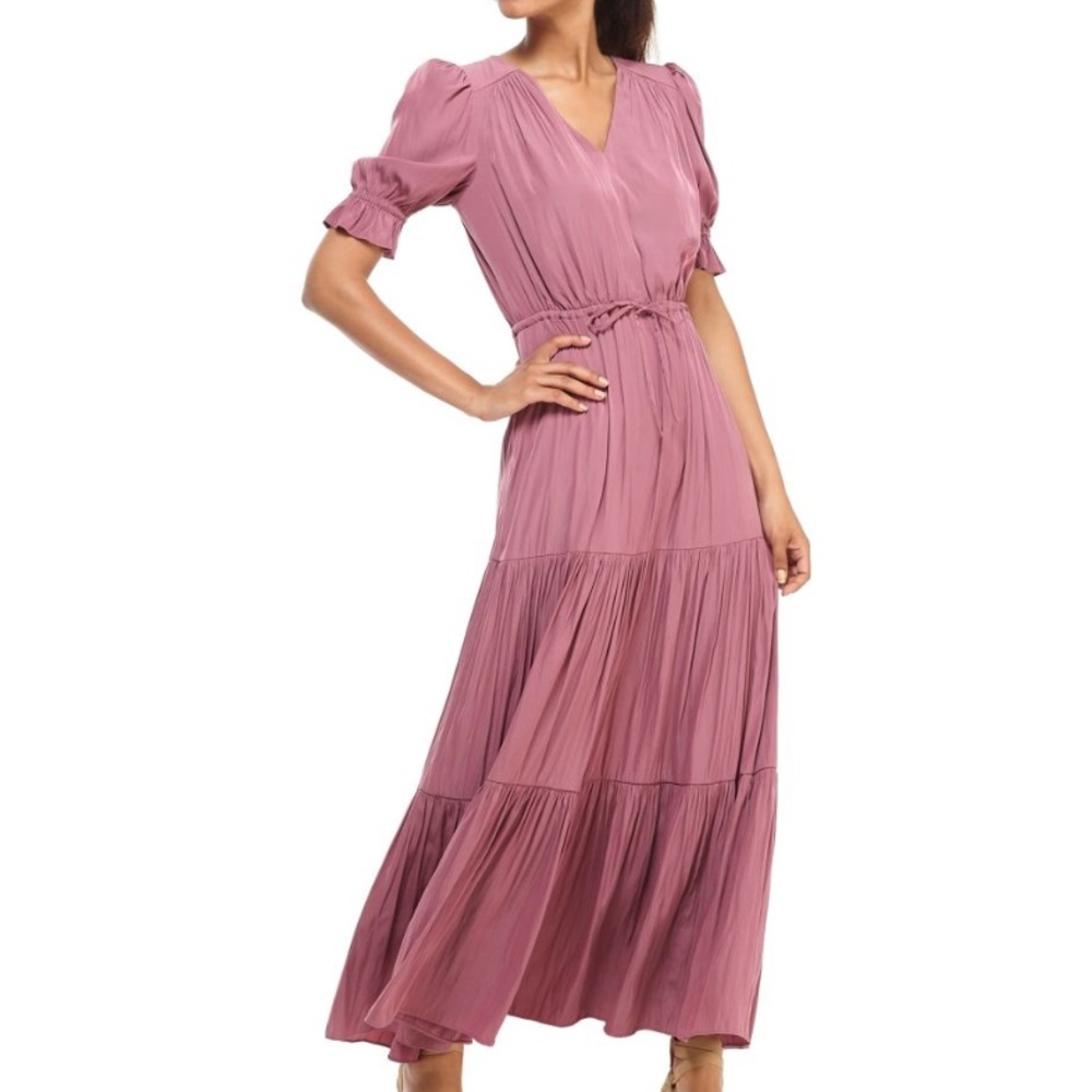 Gal Meets Glam rose tiered Maxi Dress